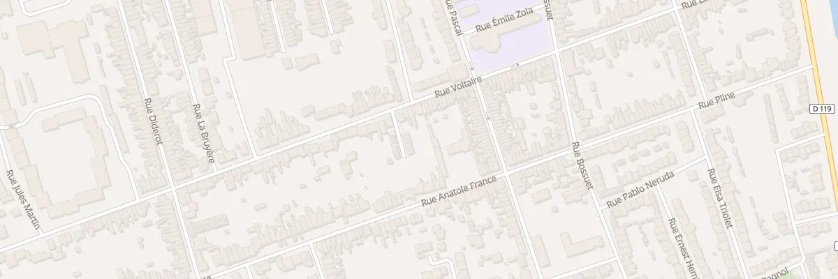 Plan du 104 Rue Voltaire à Calais