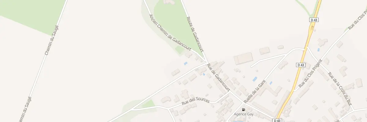 Plan du 11 Rte de Gadancourt à Avernes