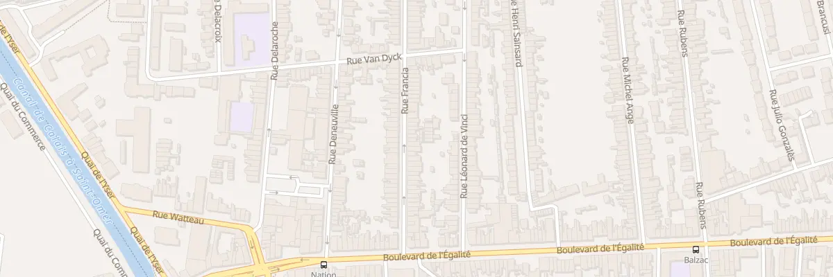 Plan du 42 Rue Francia à Calais