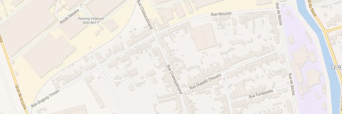 Plan du 100 Rue Chateaubriand à Calais