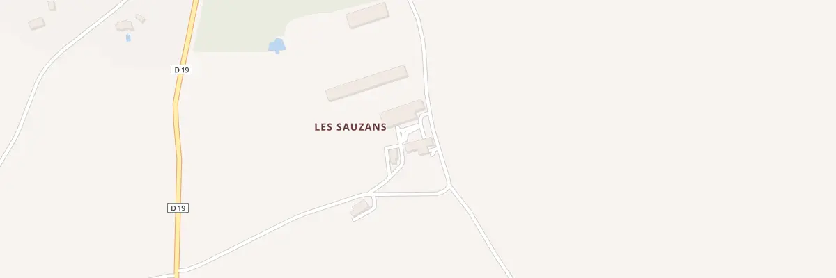 Plan du 5140 Les Sauzans à Fougerolles
