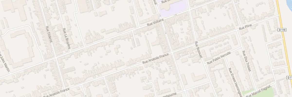 Plan du 167 Rue Anatole France à Calais