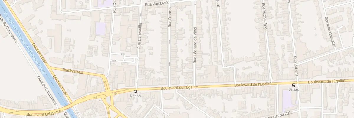 Plan du 20 Rue Francia à Calais