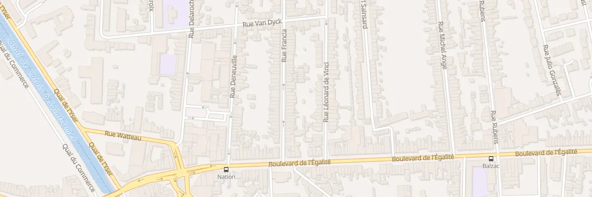 Plan du 30 Rue Francia à Calais