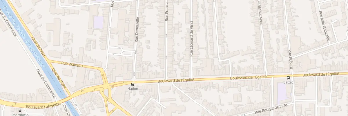 Plan du 14 Rue Francia à Calais