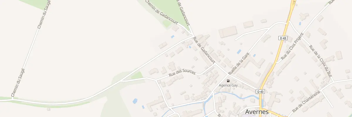 Plan du 7 Rue de l’Ancienne Voie Ferrée à Avernes