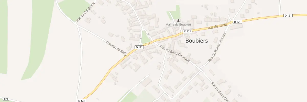 Plan du 1 Rue du Billoy à Boubiers