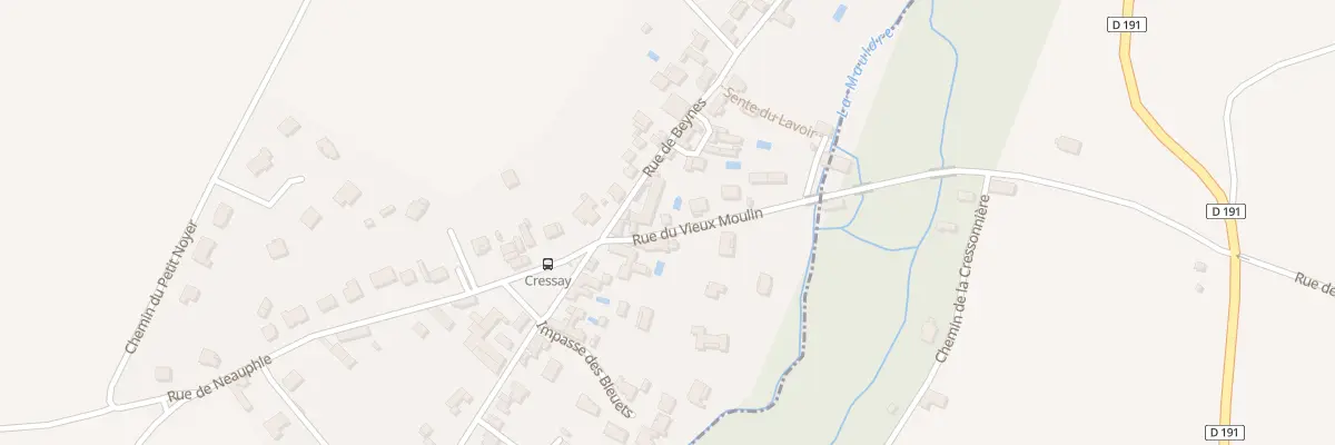 Plan du 1 Che du Vieux Moulin à Neauphle-le-Vieux