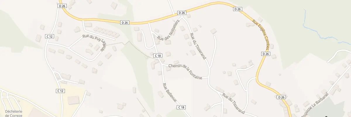 Plan du 6 Che de la Fontaine à Corrèze