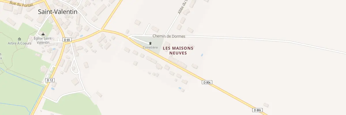 Plan du 3 Rue des Maisons Neuves à Saint-Valentin