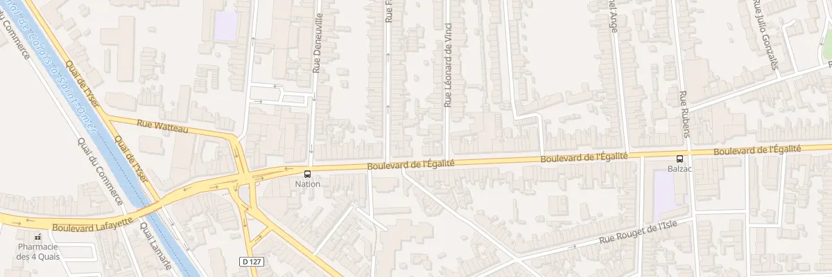 Plan du 71 Bd de l’Egalité à Calais