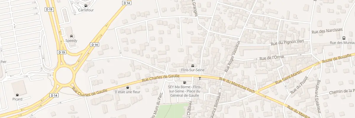 Plan du 43 Rue Charles de Gaulle à Flins-sur-Seine