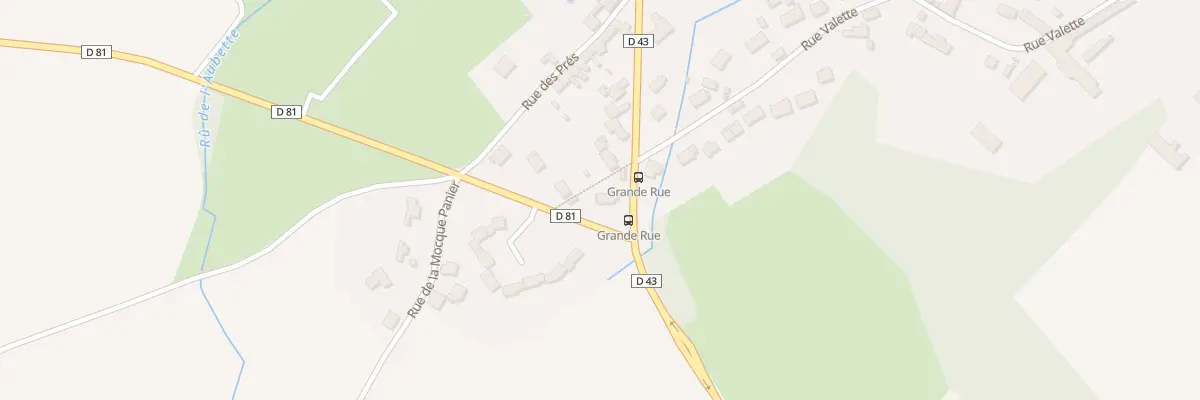 Plan du 1 Gr Grande Rue à Avernes