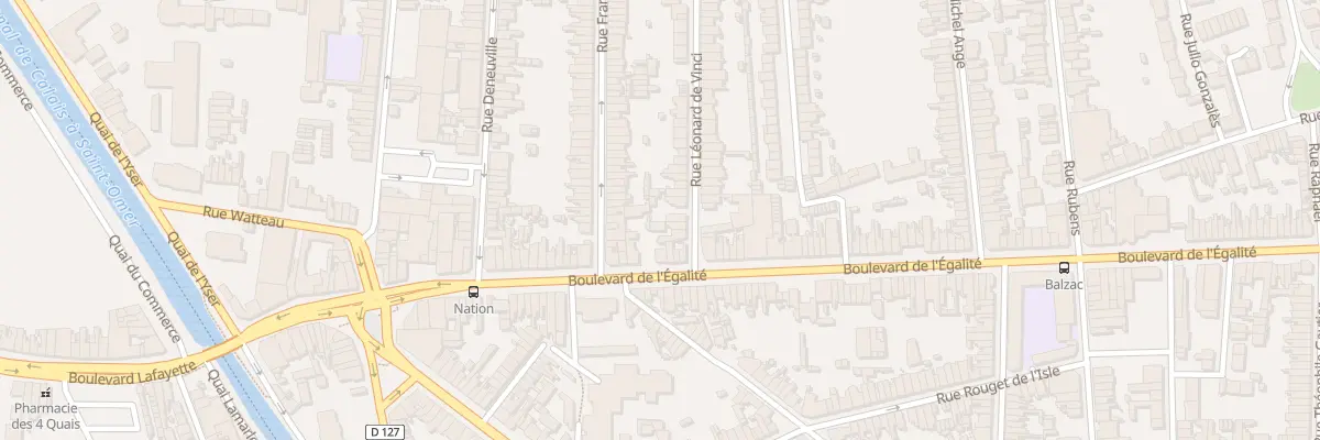 Plan du 5 Rue Léonard de Vinci à Calais