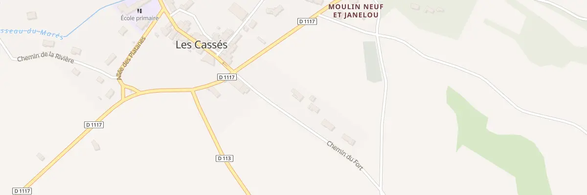 Plan du 2 Che du Fort aux Cassés