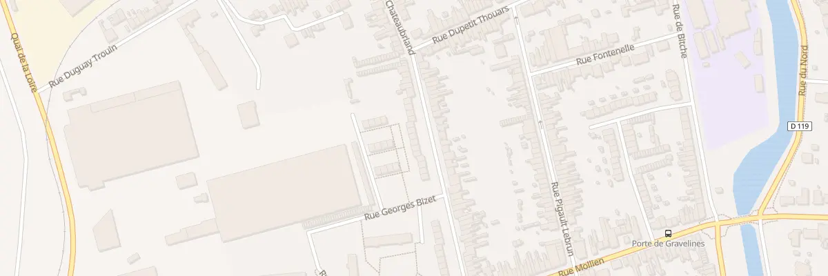 Plan du 35 Rue Chateaubriand à Calais