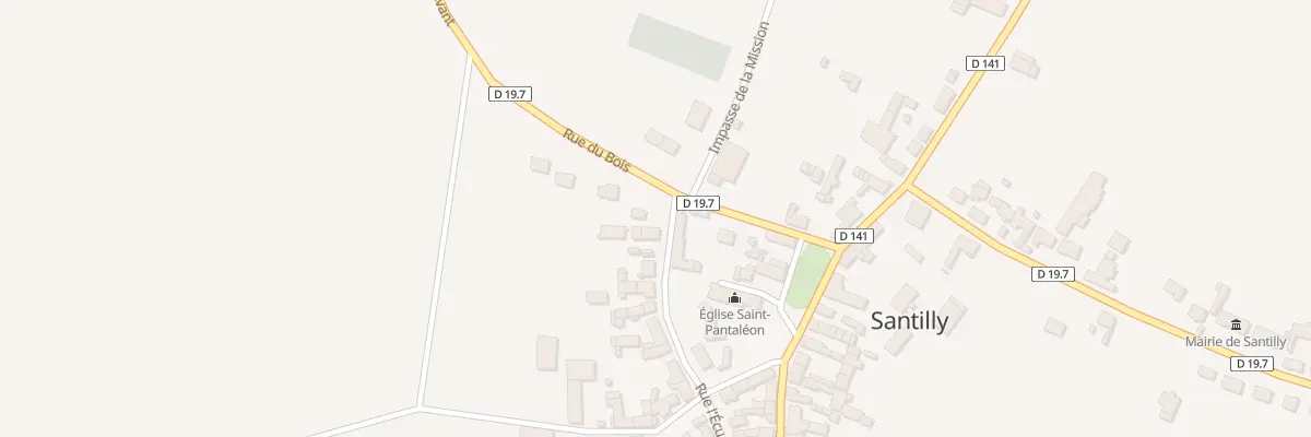 Plan du 2 Rue de l’Ecu à Santilly
