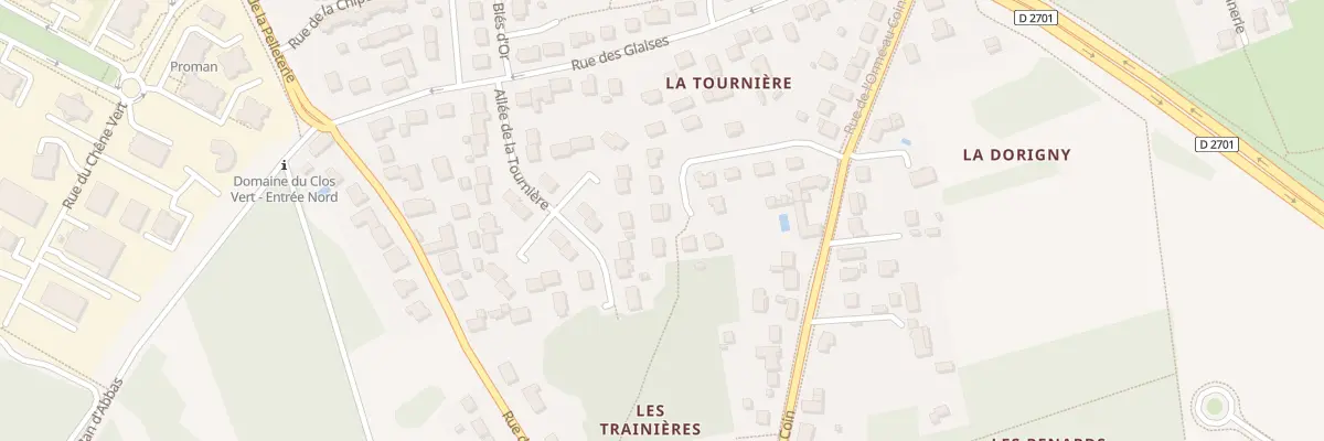 Plan du 190 All du Bois Bouchet à Saran
