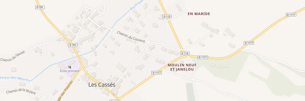 Plan du 17 Rue Ste Claire aux Cassés