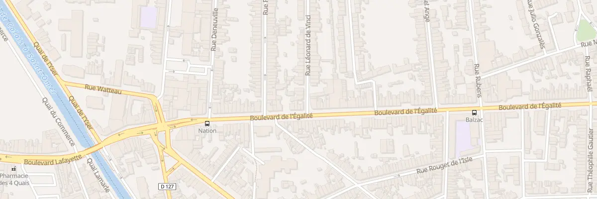 Plan du 1 Rue Léonard de Vinci à Calais