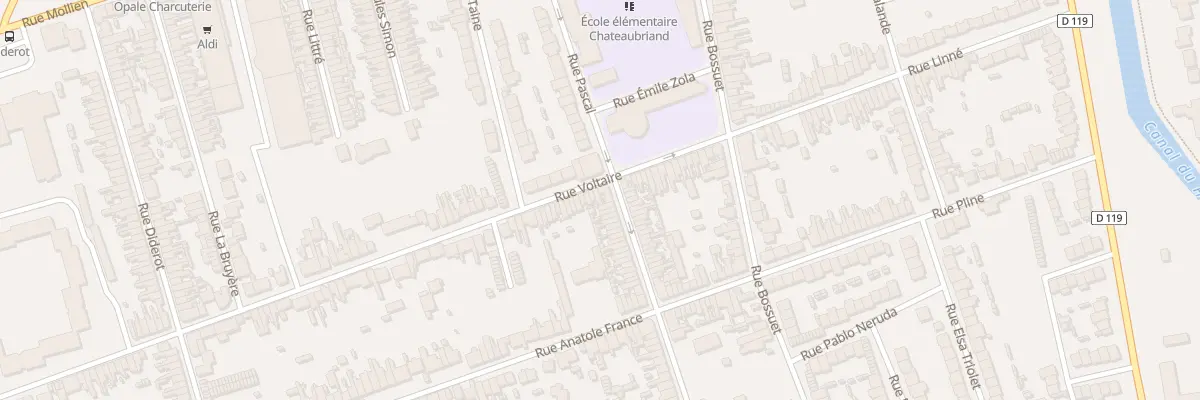 Plan du 134 Rue Voltaire à Calais