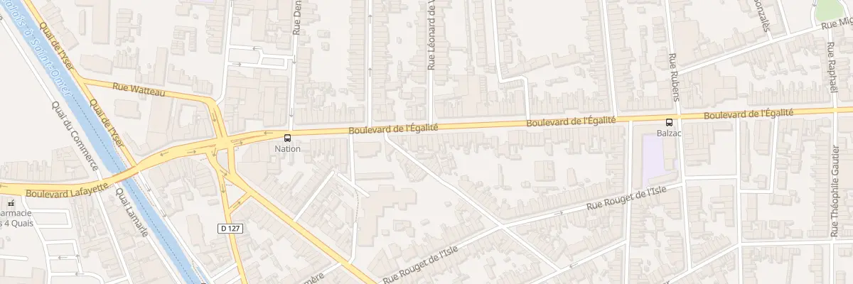 Plan du 68 Bd de l’Egalité à Calais