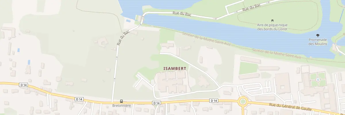 Plan du 2202 Rue du Gen de Gaulle à Olivet