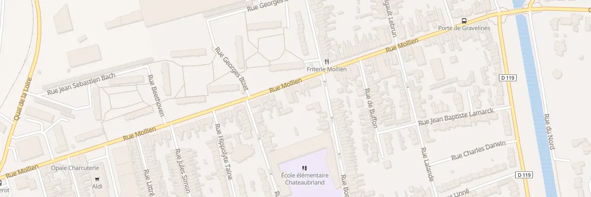 Plan du 194 Rue Mollien à Calais