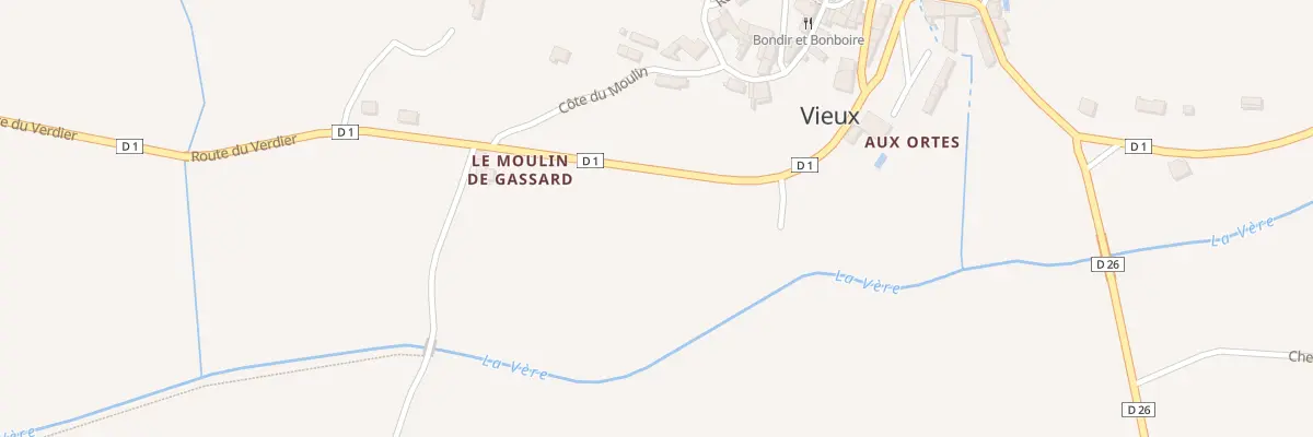 Plan du 5107 Le Moulin de Gassard à Vieux