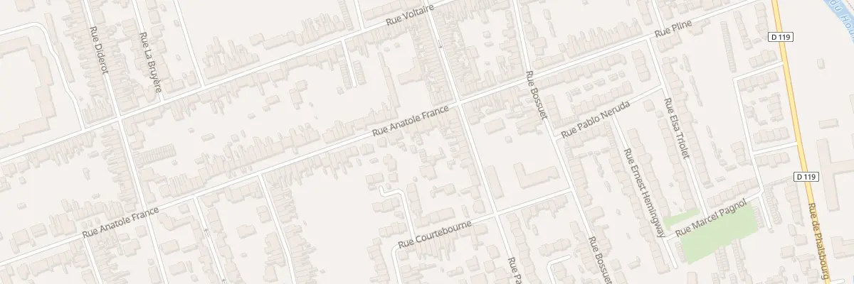 Plan du 218 Rue Anatole France à Calais