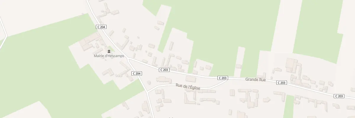 Plan du 6 Vc La Place à Hescamps