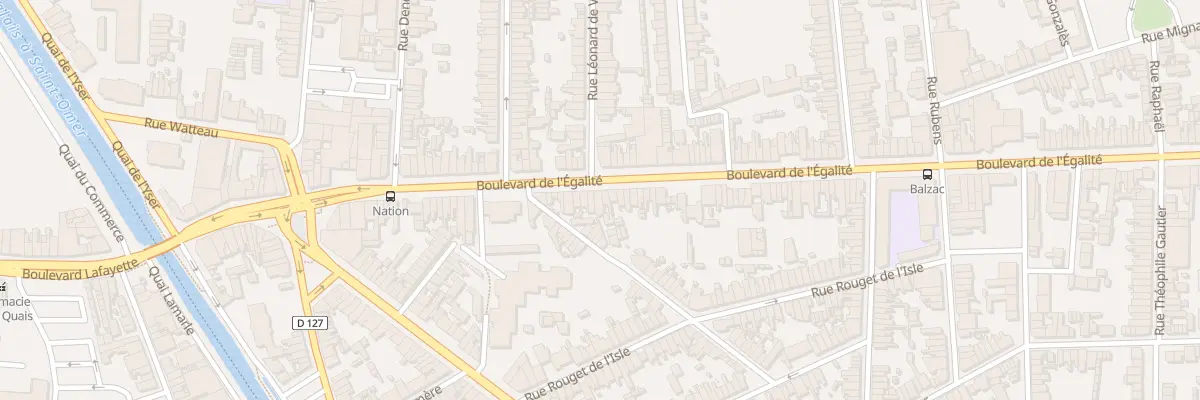 Plan du 72 Bd de l’Egalité à Calais