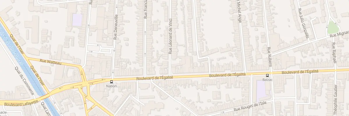 Plan du 6 Rue Léonard de Vinci à Calais