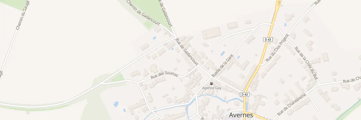 Plan du 3B Rte de Gadancourt à Avernes