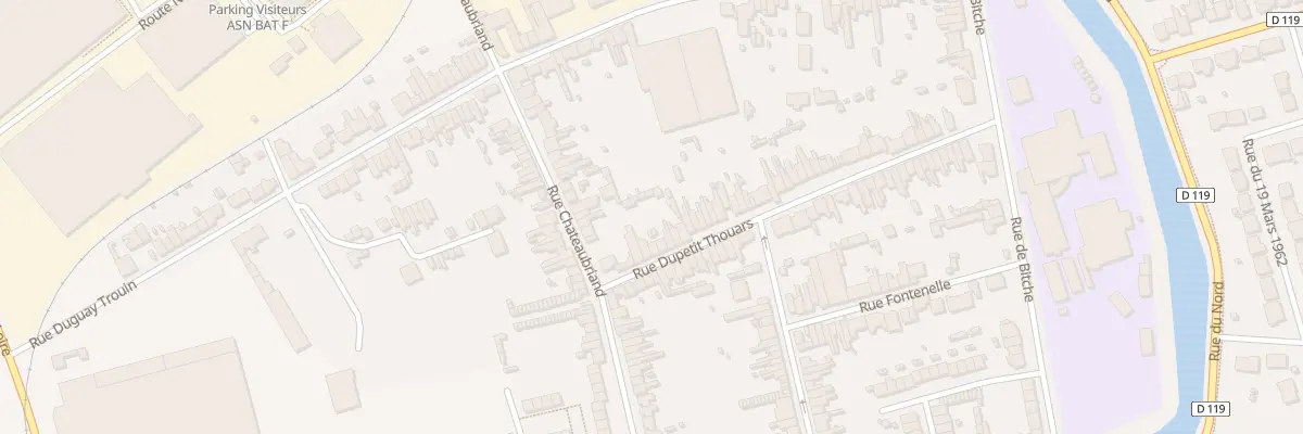 Plan du 13 Rue Dupetit Thouars à Calais