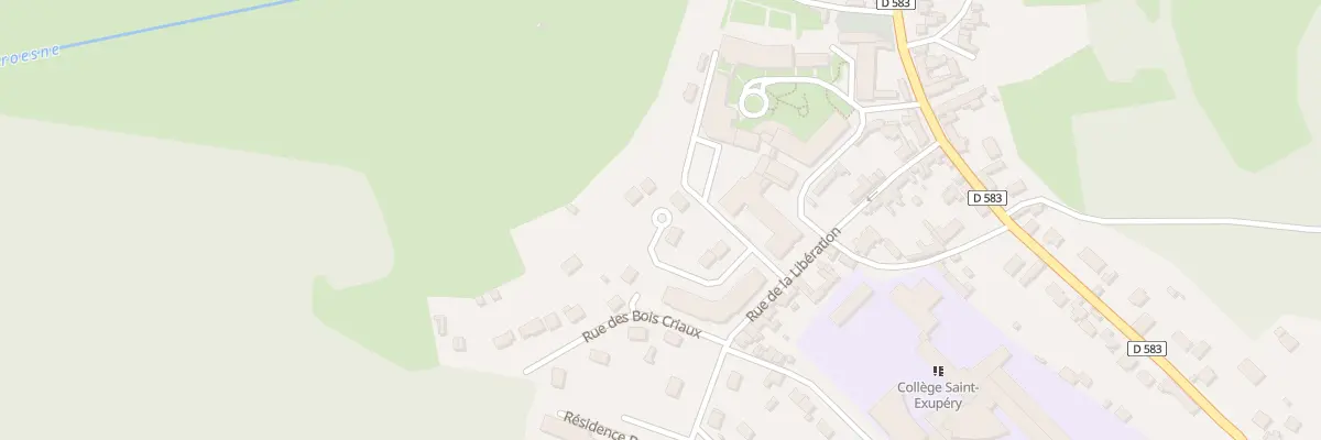 Plan du 2 All des Bois Criaux à Chaumont-en-Vexin