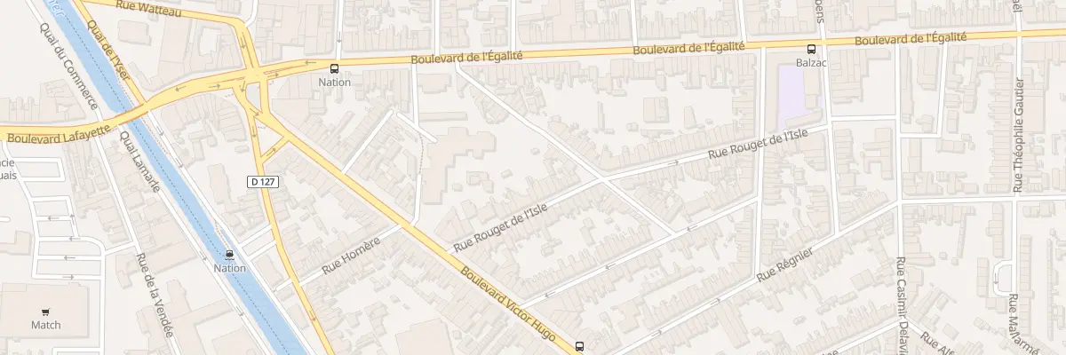 Plan du 27 Rue Rouget de l’Isle à Calais