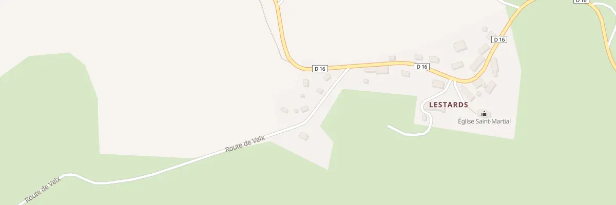 Plan du 3 Rte de Veix à Lestards