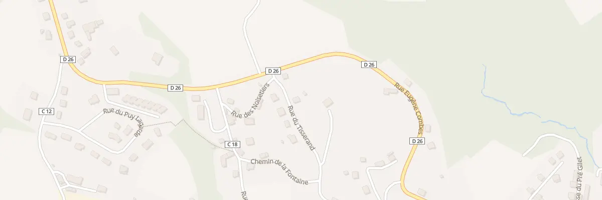 Plan du 36 Rue du Tisserand à Corrèze
