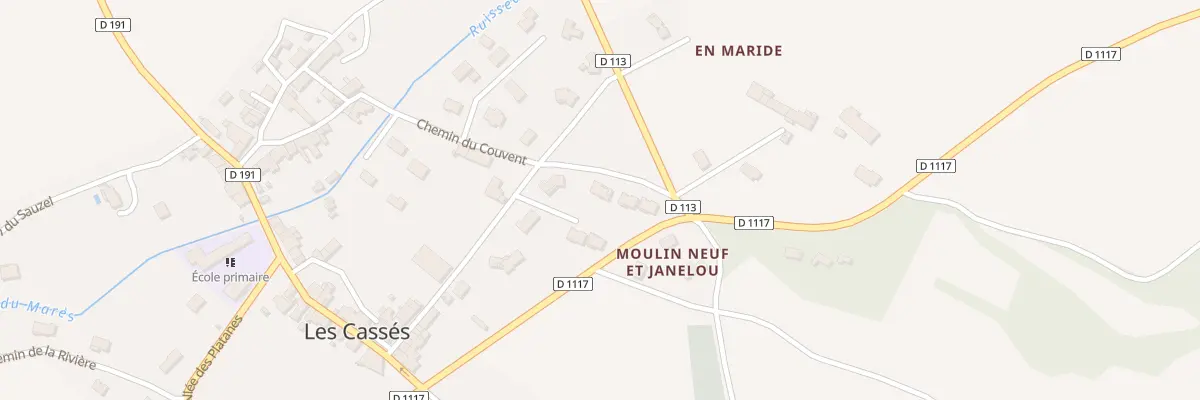 Plan du 9 Che du Couvent aux Cassés