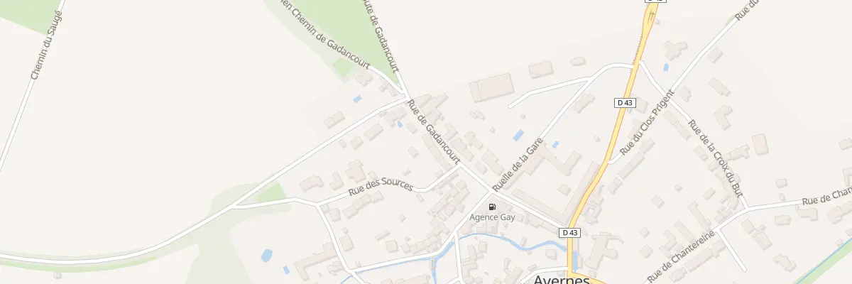 Plan du 3B Rte de Gadancourt à Avernes