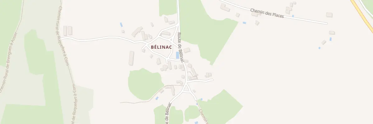 Plan du 815 Rte de Belinac à Livernon