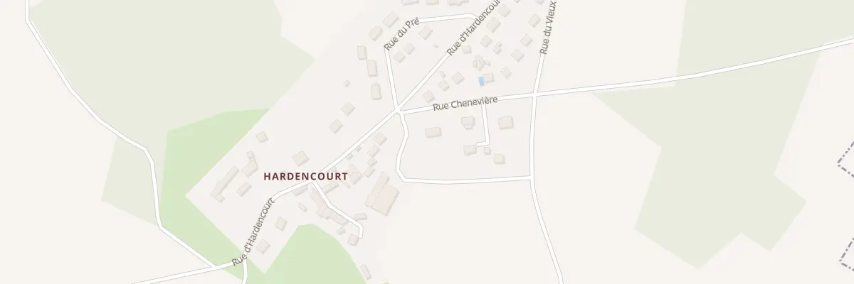 Plan du 19B Rue d’Hardencourt à Jaméricourt
