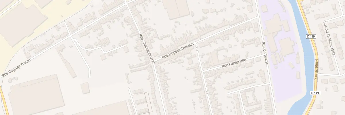Plan du 14 Rue Dupetit Thouars à Calais