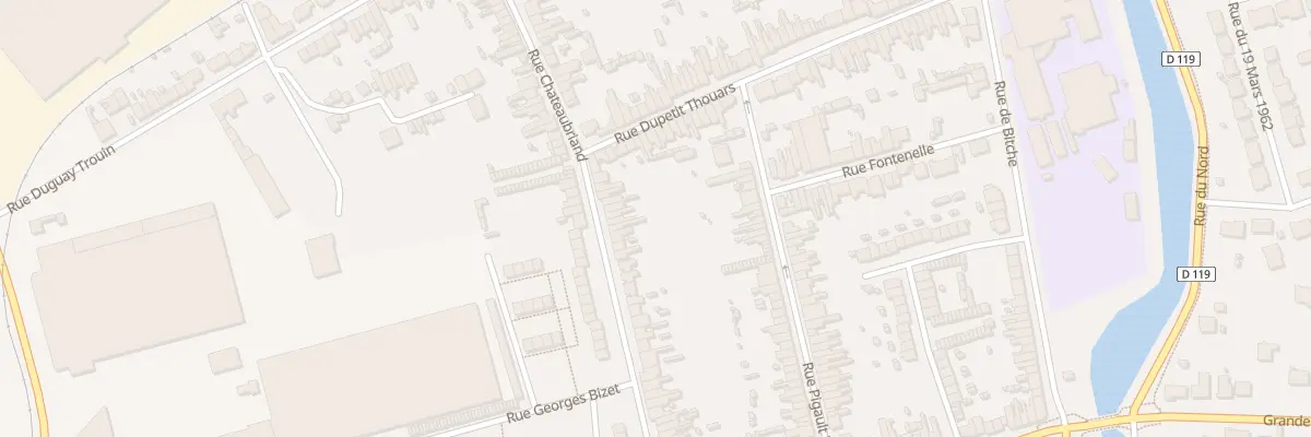 Plan du 52 Rue Chateaubriand à Calais