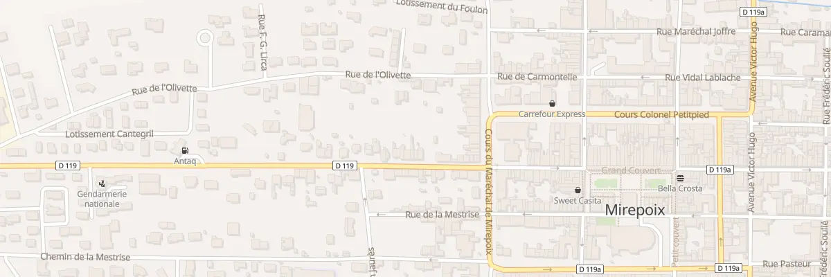Plan du 16 Av Gabriel Fauré à Mirepoix