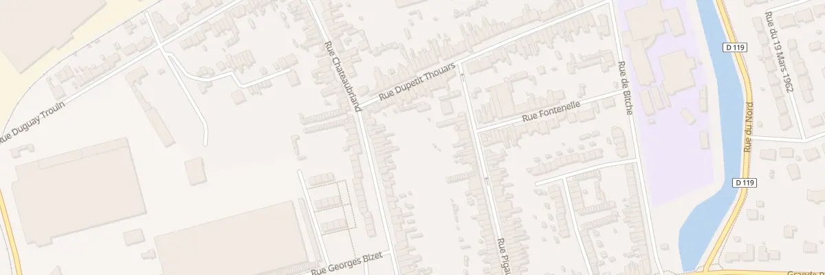 Plan du 56 Rue Chateaubriand à Calais