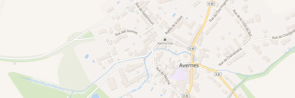 Plan du 2 Rue du Ruisseau à Avernes