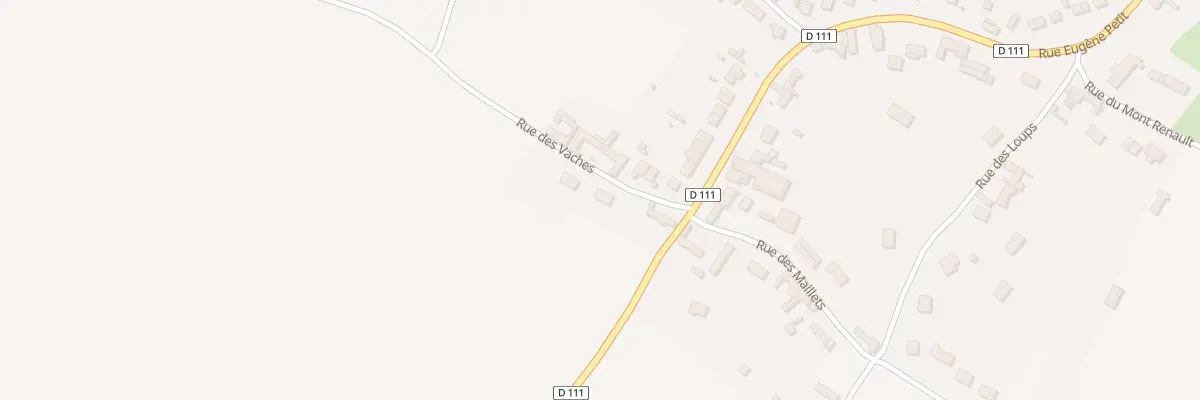 Plan du 1 Rue des Vaches à Crécy-en-Ponthieu