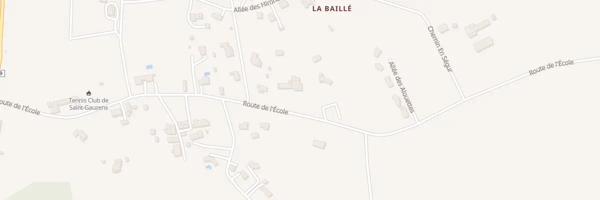 Plan du 1298 Rte de l’Ecole à Saint-Gauzens